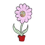 cartoon flower N621