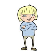 cartoon happy person N46