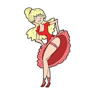 cartoon flamenco dancer N13