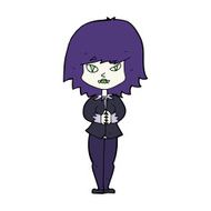 cartoon vampire woman N16