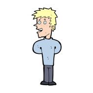 cartoon happy man N711