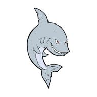 Funny Cartoon Shark N47
