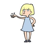 cartoon woman showing off engagement ring N15
