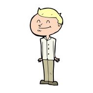 cartoon smiling man N41