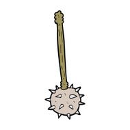 cartoon medieval mace N21