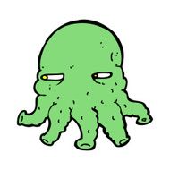 Cartoon Alien Face N30