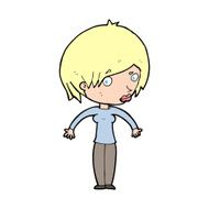 cartoon woman shrugging N88