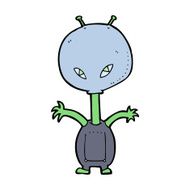 cartoon space alien N92