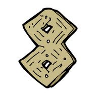 cartoon wooden number N97