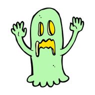 cartoon spooky ghost N137