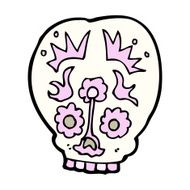 cartoon sugar skull N14