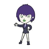 Cartoon Vampire Girl N353