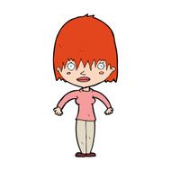 cartoon woman staring N46