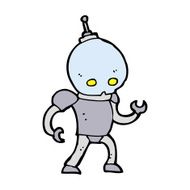 cartoon alien robot N28