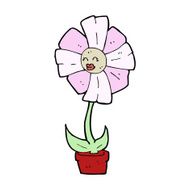 cartoon flower N622