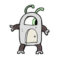 cartoon alien robot N29