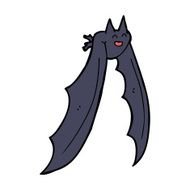 cartoon flying bat N12