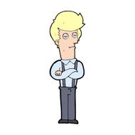 cartoon bored man N51