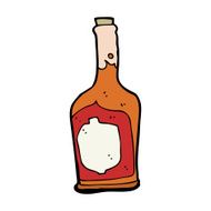 cartoon bottle of rum N15