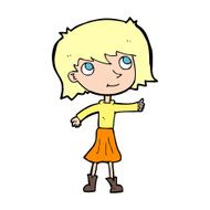 cartoon happy girl N144