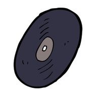 cartoon vinyl record N12