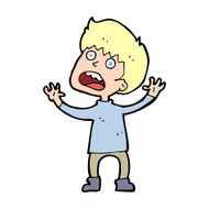 cartoon stressed boy N20