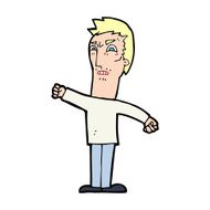 cartoon annoyed man N122