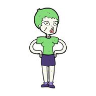 cartoon halloween girl N30