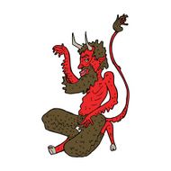 cartoon traditional devil N15