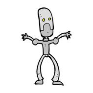 cartoon funny robot N125