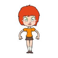 cartoon pretty girl N157
