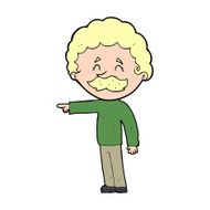 cartoon man with mustache pointing N44
