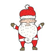 cartoon grumpy santa N15