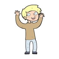 cartoon happy man N715