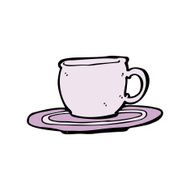cartoon tea cup N45