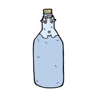 cartoon old style water bottle N6