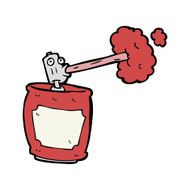 cartoon spray can N136