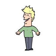 cartoon happy man N716