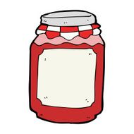 cartoon jar of jam N17