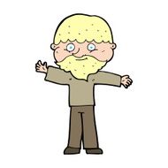 cartoon happy man with beard N64