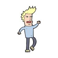 cartoon loudmouth man N15