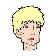 cartoon worried man N155