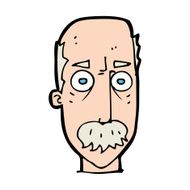 Cartoon Man With Mustache N152