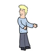 cartoon disgusted man N14