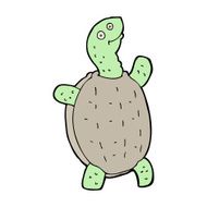 cartoon happy turtle N12