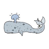 Cartoon Whale N128