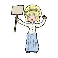 cartoon vicorian woman protesting N15