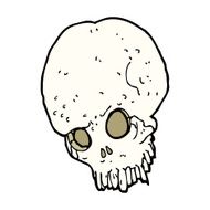 cartoon spooky skull N253