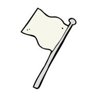 Cartoon White Flag N28
