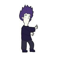 cartoon vampire man N167